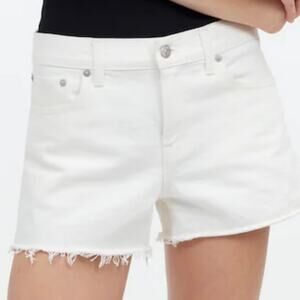 Madewell White Denim Jean Shorts Size 28 NWOT